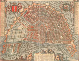 Karte von Amsterdam im Jahr 1692